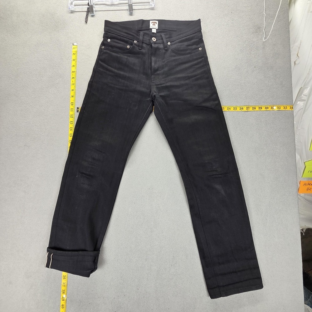 Tellason Jeans Mens Black Selvedge Kaihara Denim Made in Japan Fits 28x30